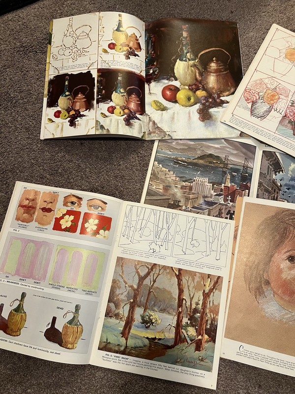 Vintage Lot of 5 Walter T. Foster Painting & Drawing Guide Instruction Art Books gallery