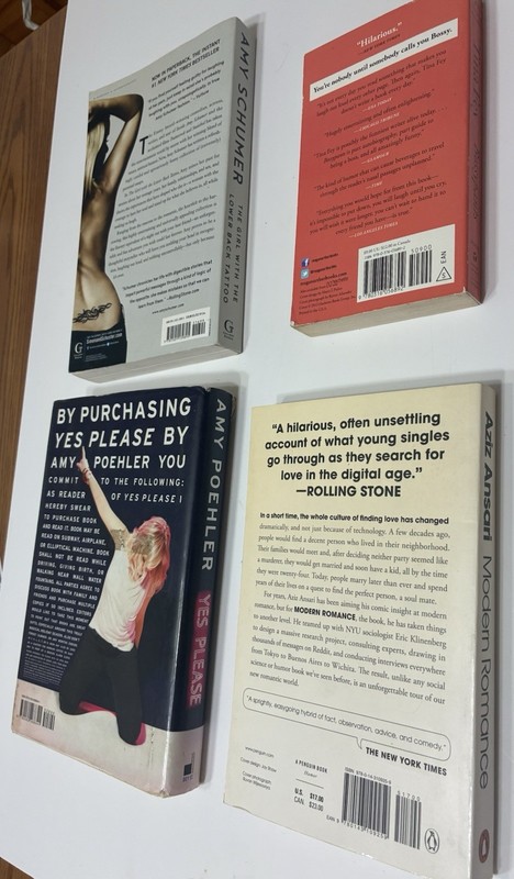 Lot 4 Comedy Memoir Books Tina Fey Amy Poehler Aziz Ansari Amy Schumer gallery