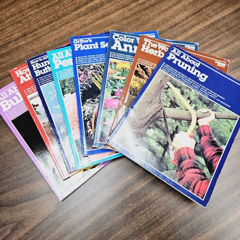 Lot of 8 Ortho Books Gardening Plants Flowers Annuals Perennials Birds Herbs