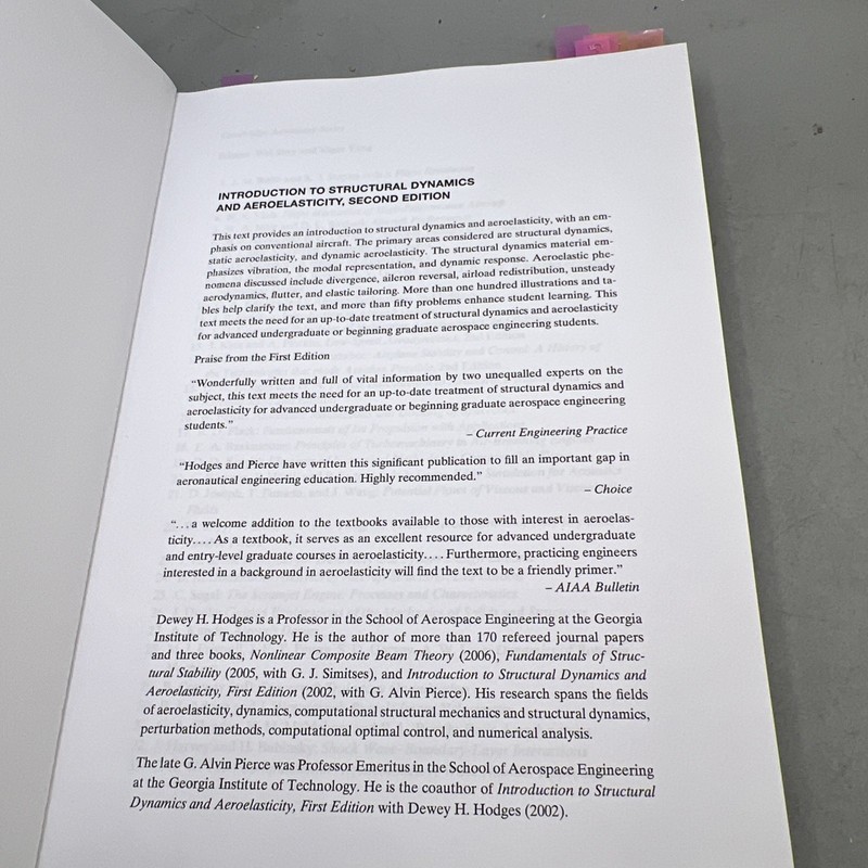 Introduction to Structural Dynamics and Aeroelasticity HC Second Edition gallery