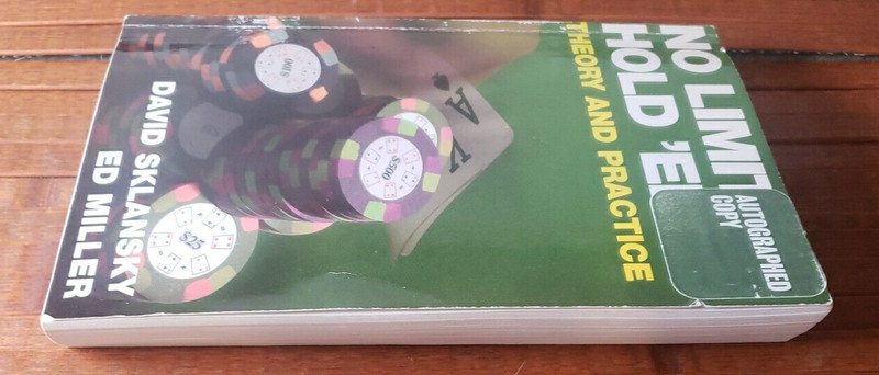 No Limit Hold 'Em : Theory And Practice 1st Edition 1st Printing Signed PB gallery