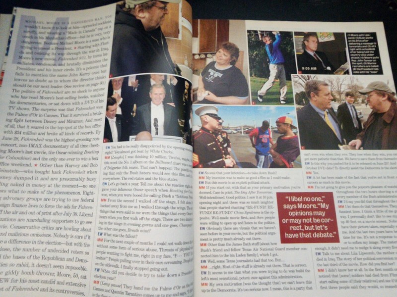Entertainment Weekly July 9 2004 Michael Moore B27:6003 gallery