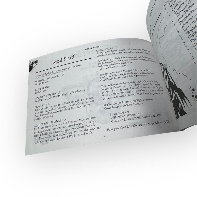 3:16 Carnage Amongst the Stars RPG Rulebook Cubicle 7 & Box Ninja Edition gallery