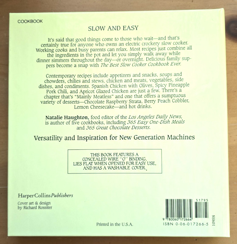 The Best Slow Cooker Cookbook Ever by Natalie Haughton 1995 NEW! gallery