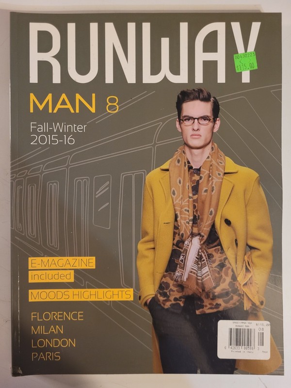 RUNWAY MAN Large-Format Fashion Magazine #8 (FW 2015-16) NEW
