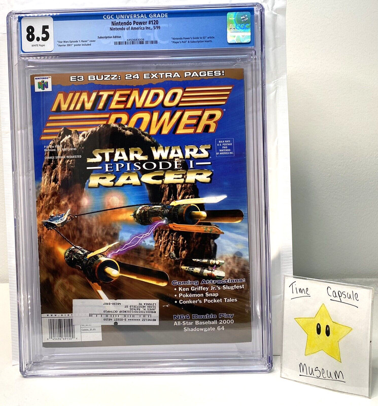 Nintendo Power 120 1999 Magazine Volume #120 Star Wars Episode 1 CGC 8.5 TOP POP
