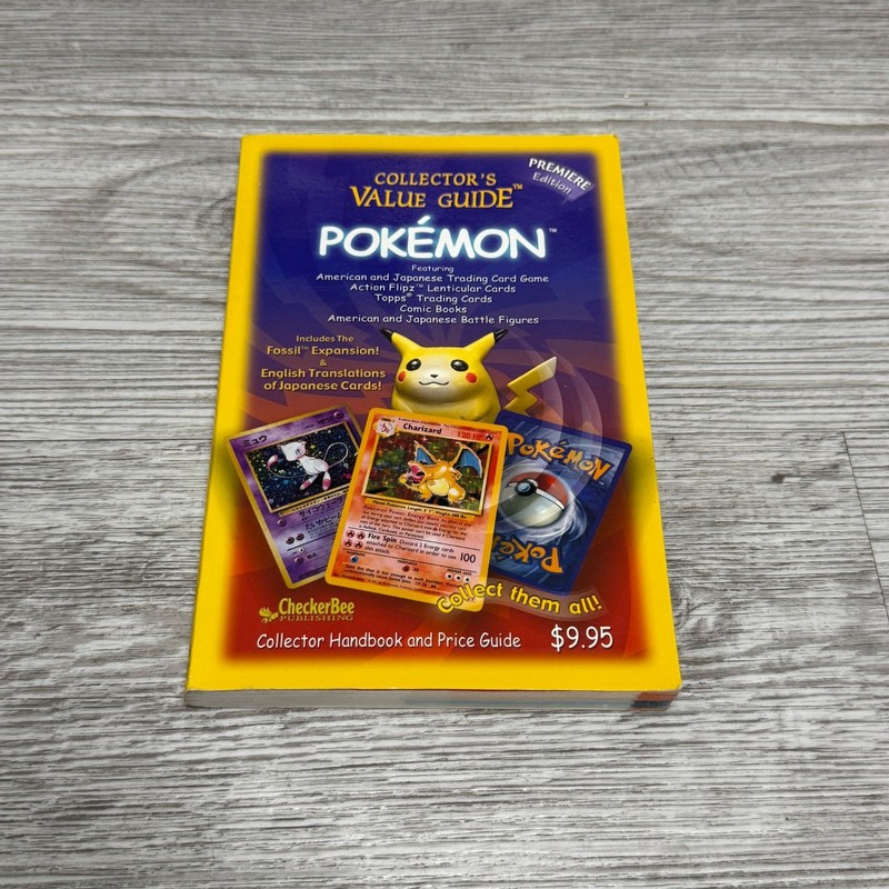 VINTAGE 1999 Pokemon Collector’s Value Guide Premiere Edition Book Clean Edges