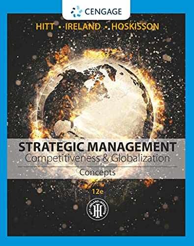 Strategic Management: Concepts: – Paperback, by Hitt Michael A.; – Acceptable n