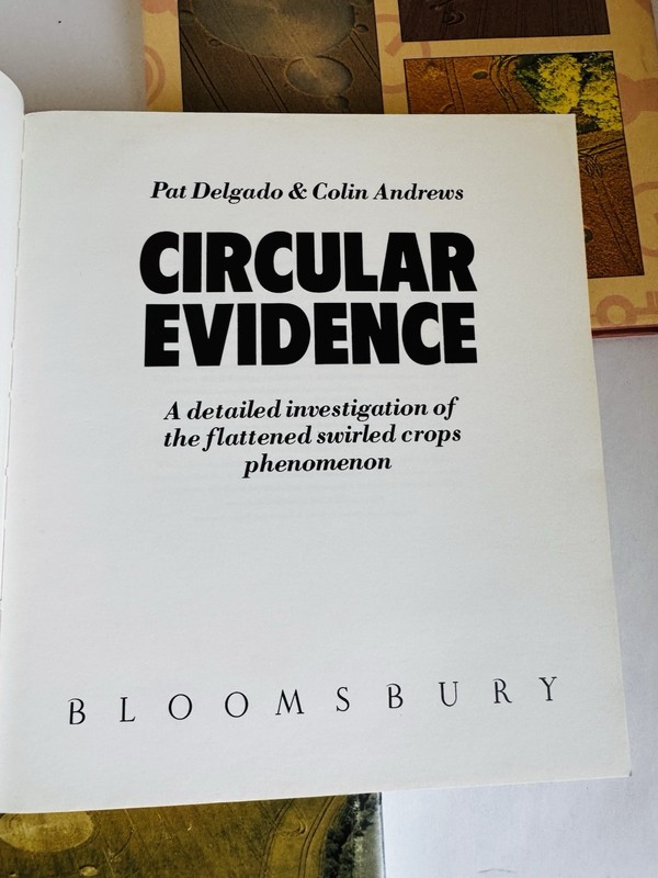 Vintage Crop Circle Book Lot Circular Evidence Circles From The Sky UFO Ephemera gallery