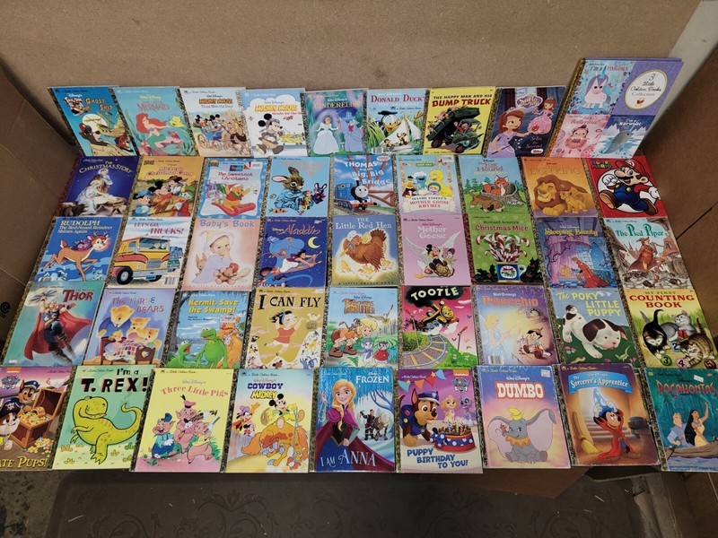 Lot of 10 A Little Golden Vintage Walt Disney Classic Kids Books MIX UNSORTED gallery