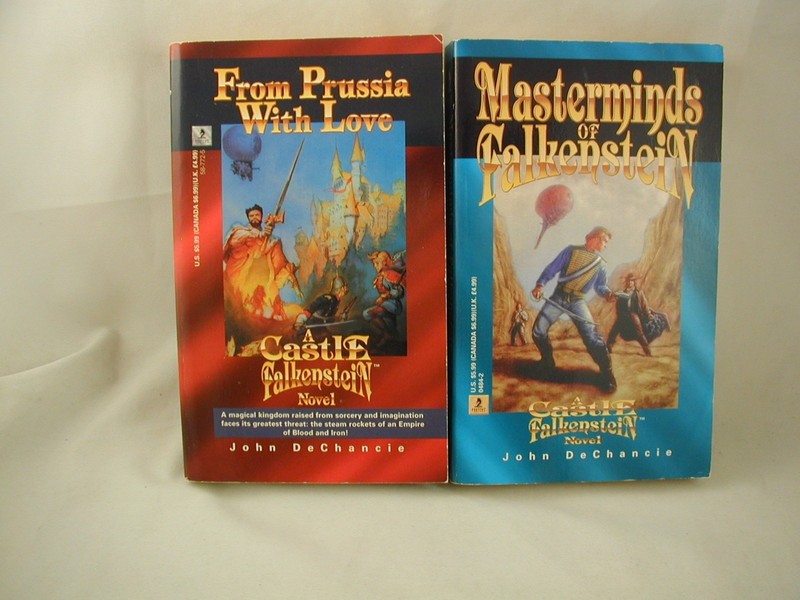 John DeChancie 2 Books Castle Falkenstein Steampunk Fantasy Role-Playing Game