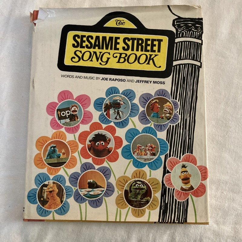 The Sesame Street Song Book Raposo and Moss 1971, Damaged Book Jacket 1st Print