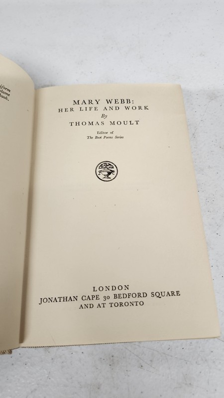 Mary Webb Her Life And Work Thomas Moult 1935 Biography English Romance Poetry gallery