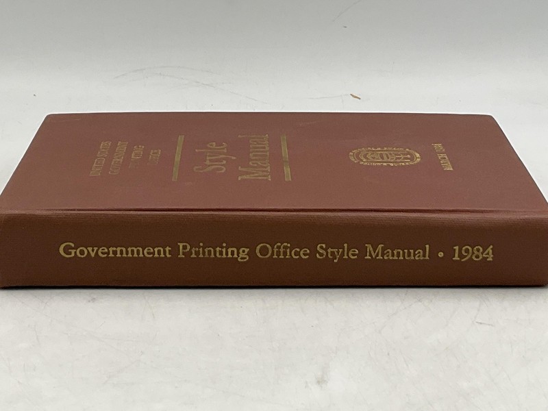 Style Manual United States Government Printing Office 1984 Hardcover gallery