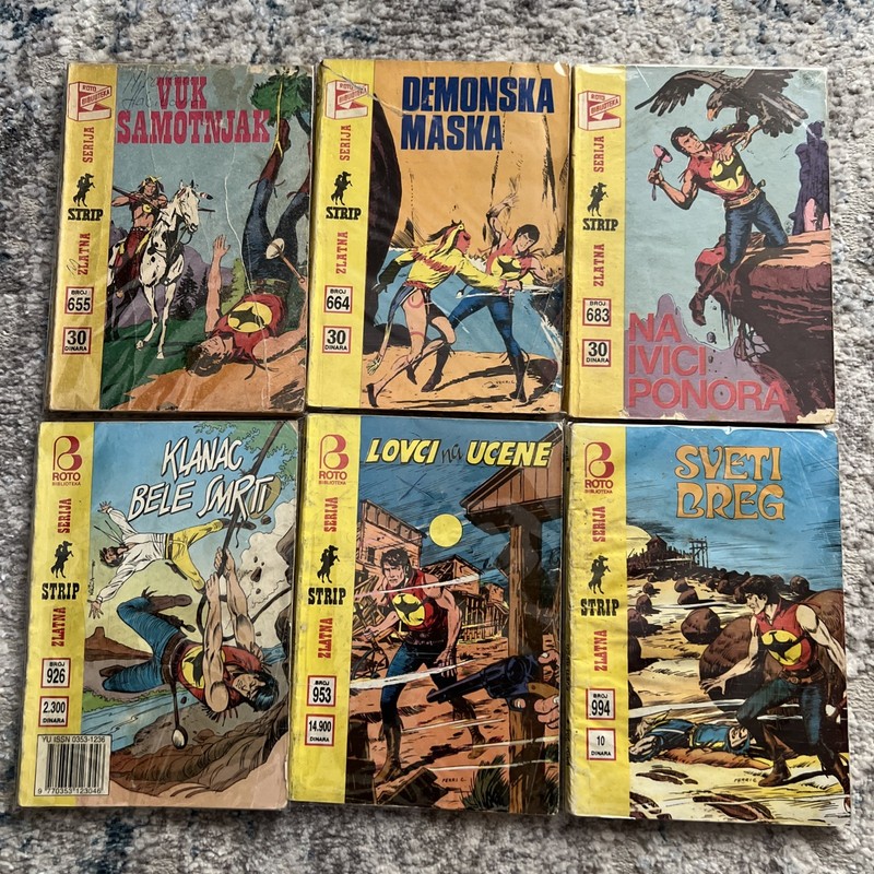 ZAGOR ZLATNA SERIJA LOT 6 KOMADA