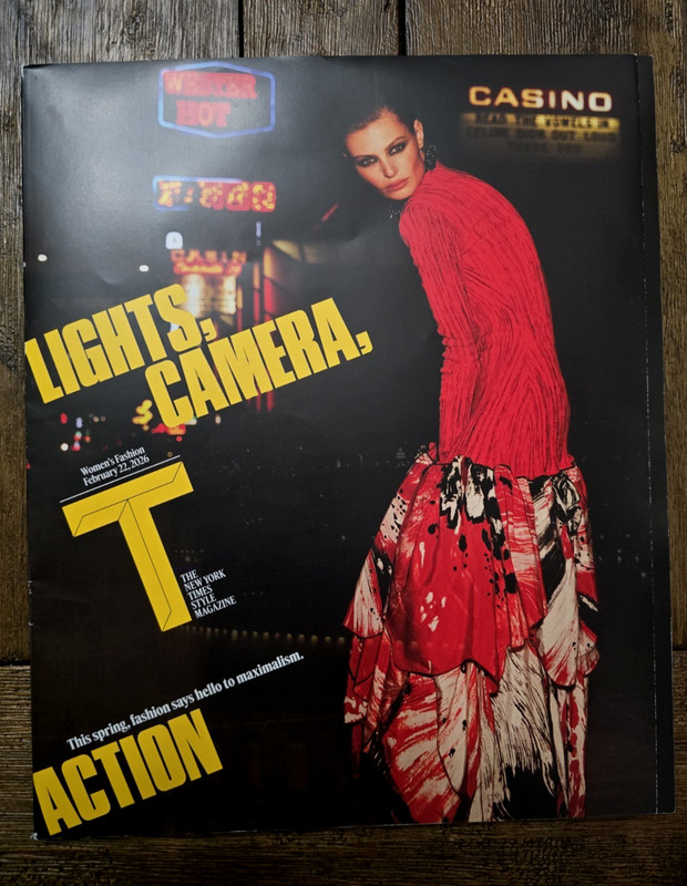 New York Times Style T Magazine Women’s Fashion LIGHTS, CAMERA February 22 2026
