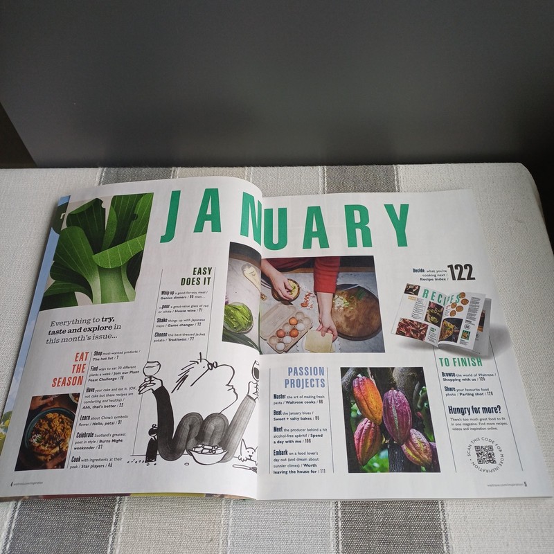 Bundle Waitrose Food Magazines x5 October 2025 - February 2026 Recipes Preloved gallery