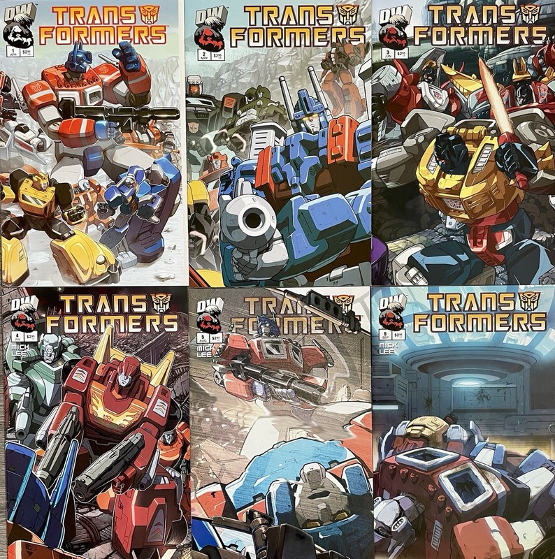 Transformers Generation 1 #1,2,3,4,5,6 (2003) Complete Set Cover A Dreamwave