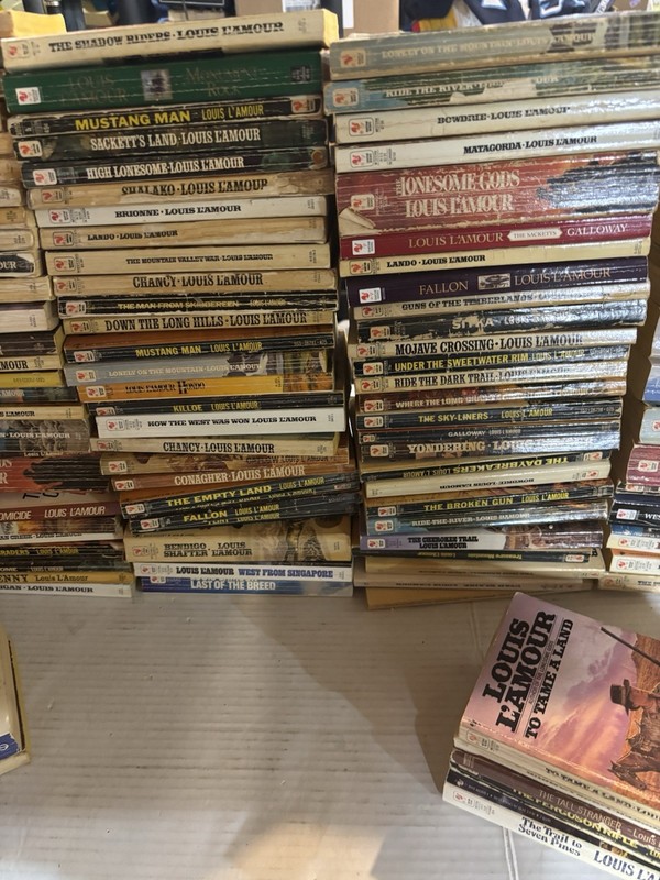 Huge Louis L’Amour Lot of 150 Western Paperback Books Vintage Collection gallery