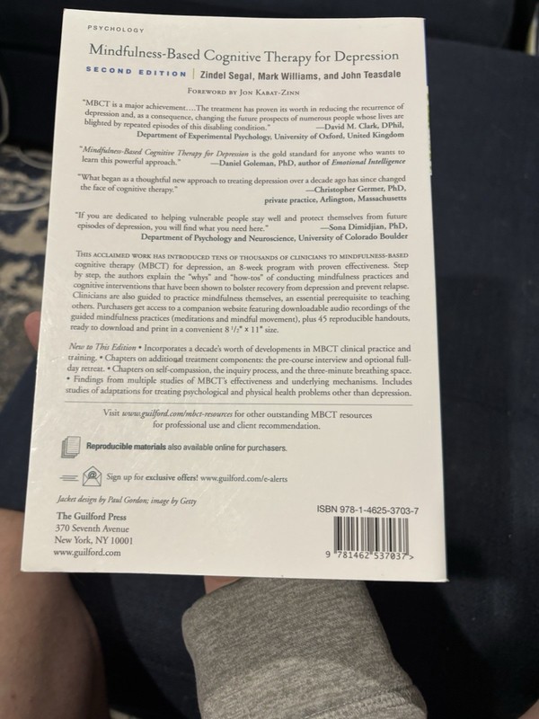 Mindfulness-Based Cognitive Therapy for Depression, Paperback by Segal, Zinde... gallery