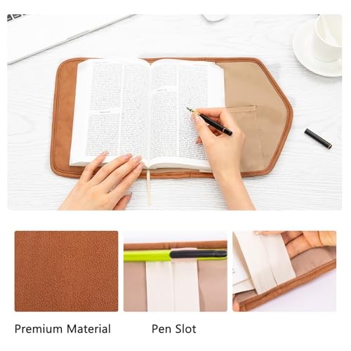 Reusable Adjustable Book Cover with Strong Brown Medium for Size 8*6*1.5" Book gallery