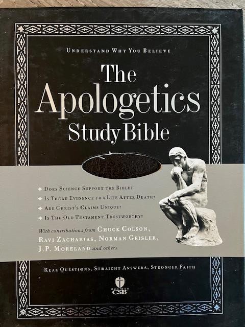 Apologetics Study Bible Chuck Colson 2007 Brown Leather Thumb Indexed in Box