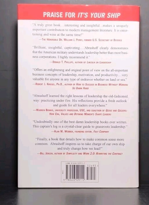 It's Your Ship by D. Michael Abrashoff 1st Edition Hardcover Leadership Navy gallery