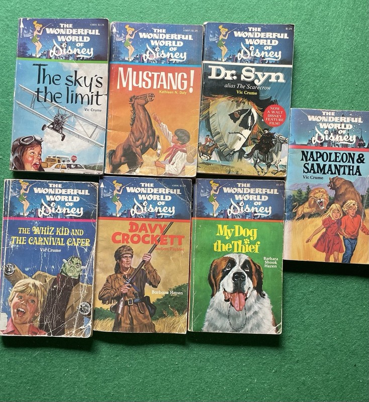 Lot Wonderful World of Disney vintage books tv tie-in Dr. Syn Dog Thief Crocket