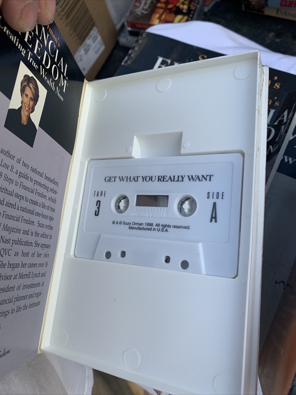 Suze Orman's Financial Freedom Audio Cassette Tape Set Creating True Wealth gallery