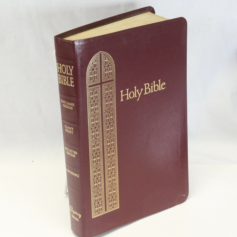 Holy Bible KJV Giant Print Red Letter Concordance Regency 885CBG Nelson LIKENEW