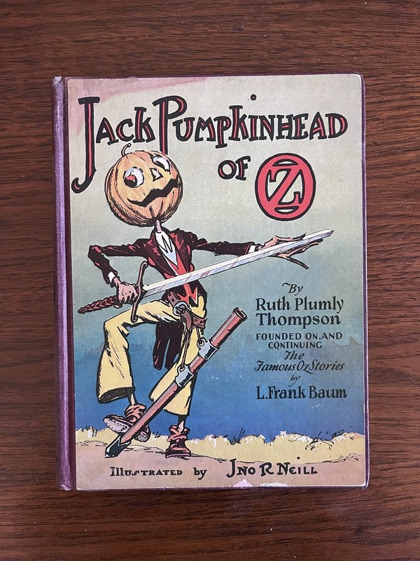 Jack Pumpkinhead of OZ by Ruth Plumly Thompson c 1929 printed 1935 B&W Illus