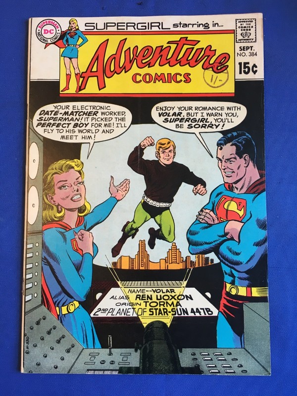 Adventure Comics #384 FN (6.0) DC ( Vol 1 1969) Supergirl (2)