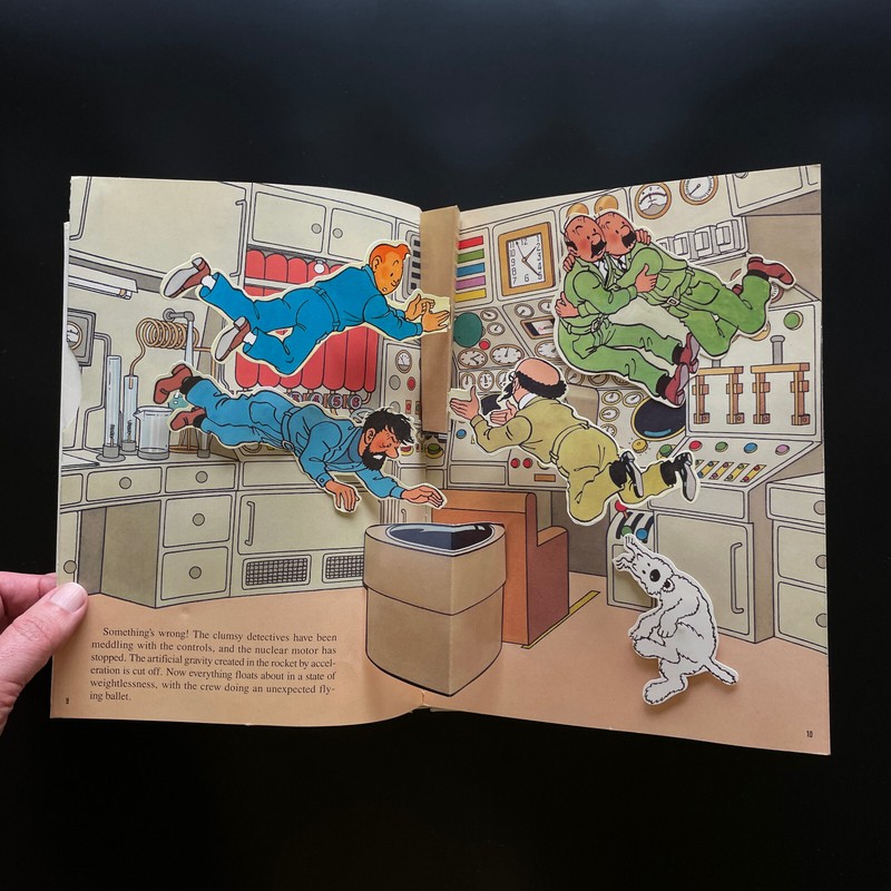 1992 Tintin • Explorers On The Moon Pop-up Book • 1st Edition • Herge gallery