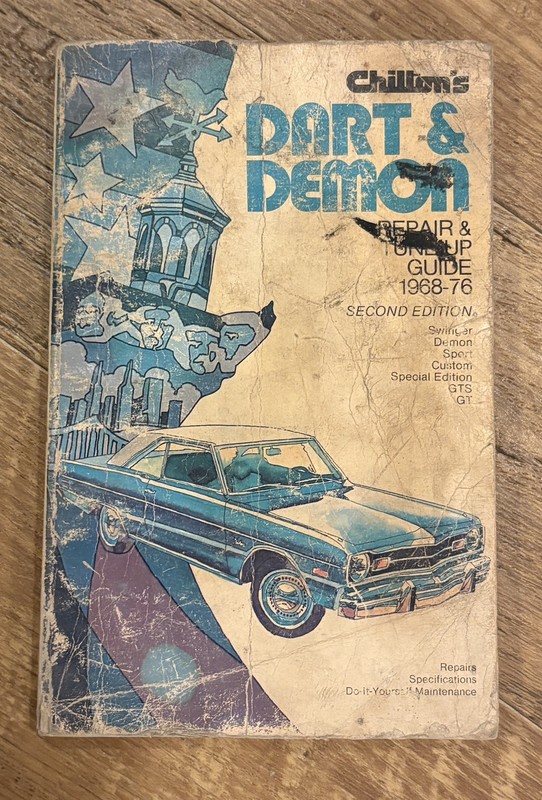 Chilton’s Repair and Tune-Up Guide, Dart Demon 1968-76 ~ Chilton Book Company PB