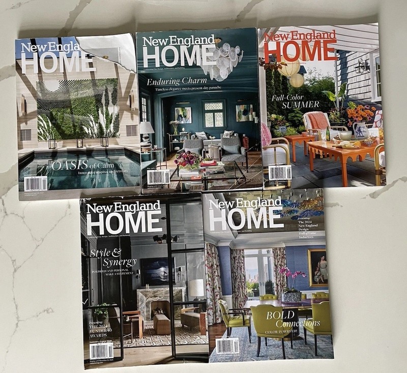 5 New England Home CT Magazines- March, April, May, June, July, August ￼ 2024