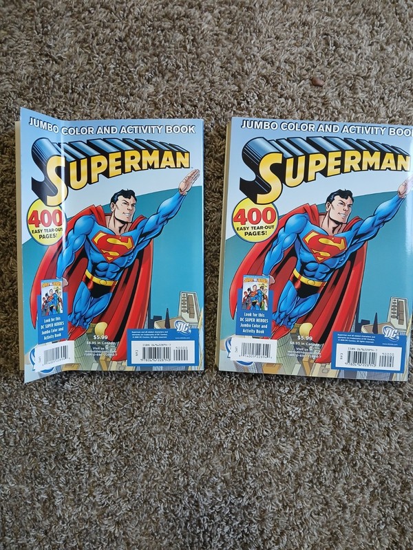2) 2006 Superman Jumbo Coloring Color & Activity Books NEW Never Used Supergirl gallery