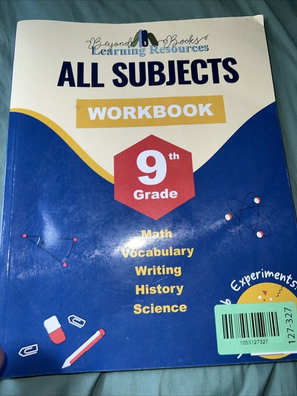 9Th Grade All Subjects Workbook: High School Curriculum Workbo (Paperback) – NEW