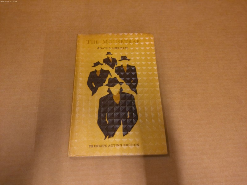 THE MOUSETRAP, AGATHA CHRISTIE French’s Acting Edition 1954, paperback