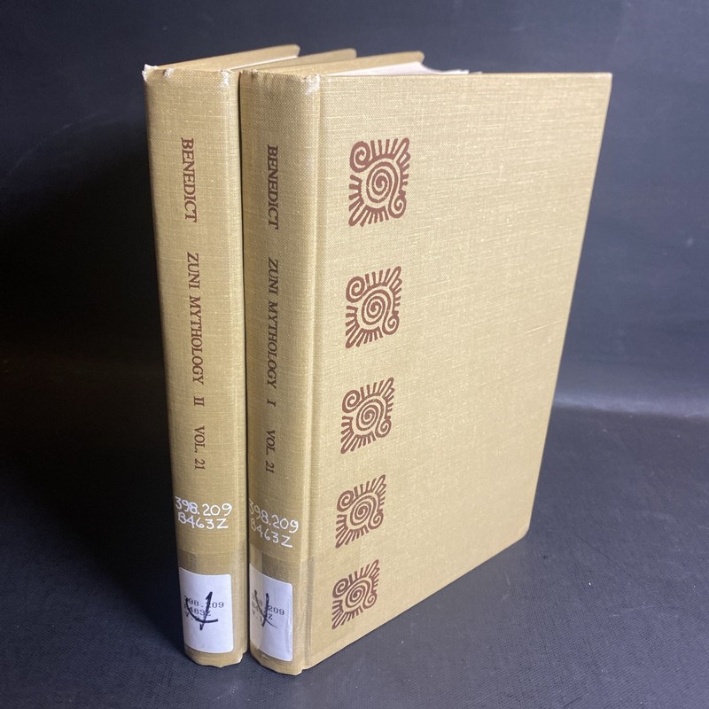 Zuni Mythology Vol. 21, 1 & 2 Hardcovers – Ruth Benedict / VAN