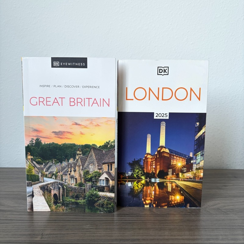 DK London 2025 & Great Britain 2024 Travel Guide Book Set
