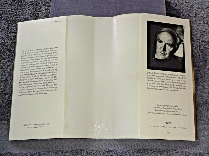 John Le Carre The Night Manager First Edition Hardcover 1993 gallery