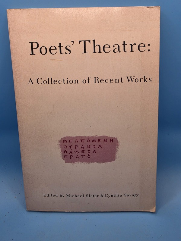 Poets Theatre: A Collection of Recent Works