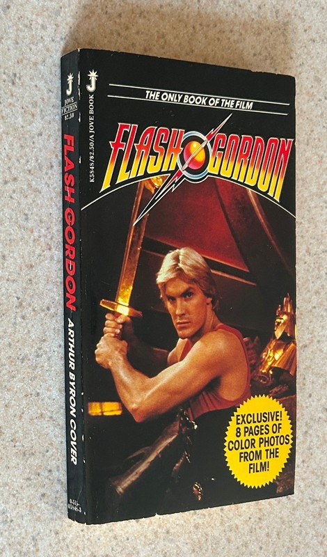 Arthur Byron COVER — Flash Gordon Movie Adaptation — 1980 SIGNED 1st PB