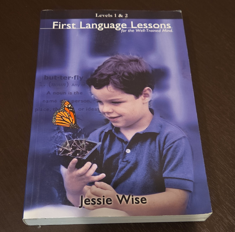 Jessie Wise First Language Lessons Well-Trained Mind Levels 1-2 Paperback Illus