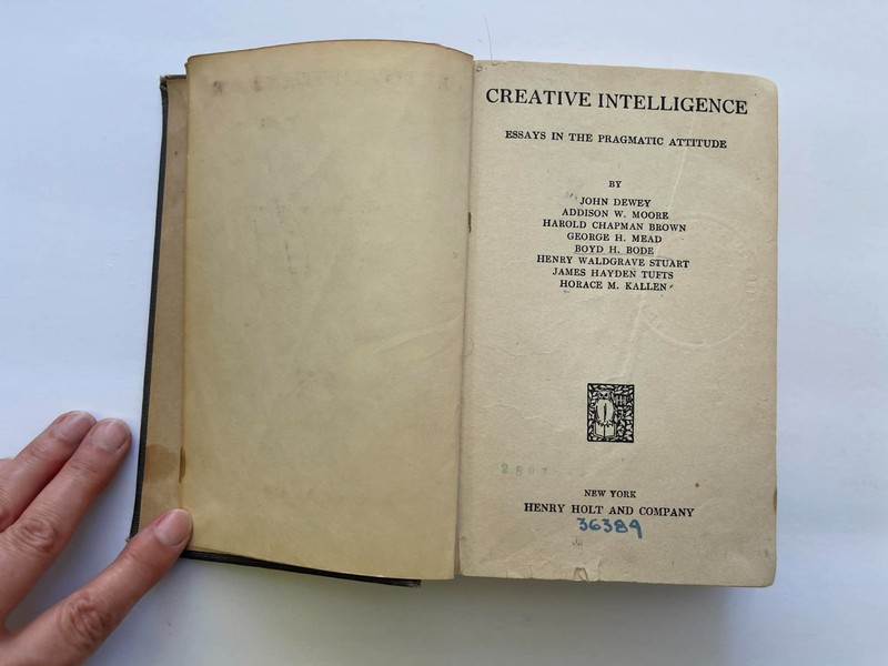 Creative Intelligence, Henry Holt & Co. 1917 First Edition – Ex‑Library