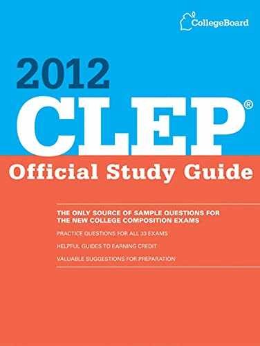 CLEP Official Study Guide 2012 – Paperback, by The College Board – Acceptable