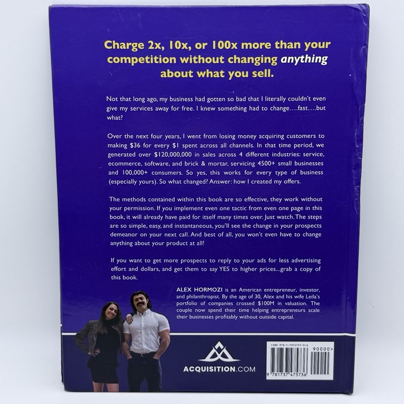 Alex Hormozi $100M Offers Hardcover - Sales Marketing Business - Very Good gallery