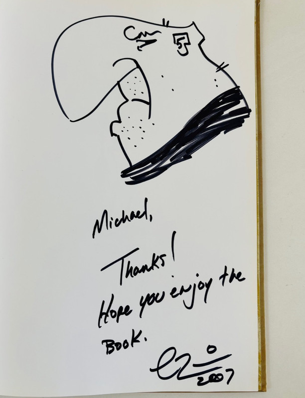 SIGNED Undertoe Patrick Morgan Art Book HC 1st Ed + ORIGINAL SKETCH Caricature gallery