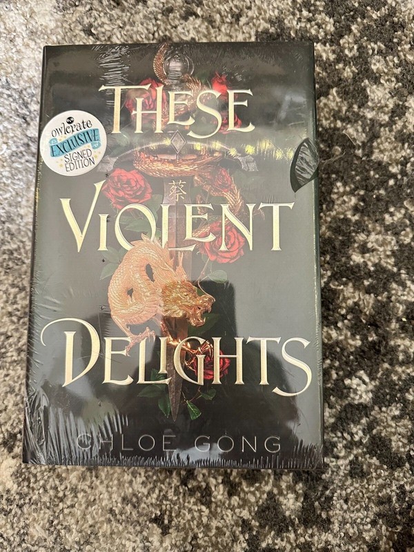 These Violent Delights by Chloe Gong, Owlcrate Signed 1st Ed. w/ Author Letter