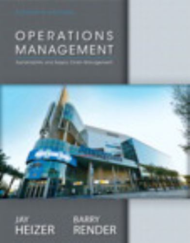 Operations Management; 11th Edition – Jay Heizer, 0132921146, hardcover